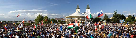 Las reuniones de los peregrinos en Medjugorje